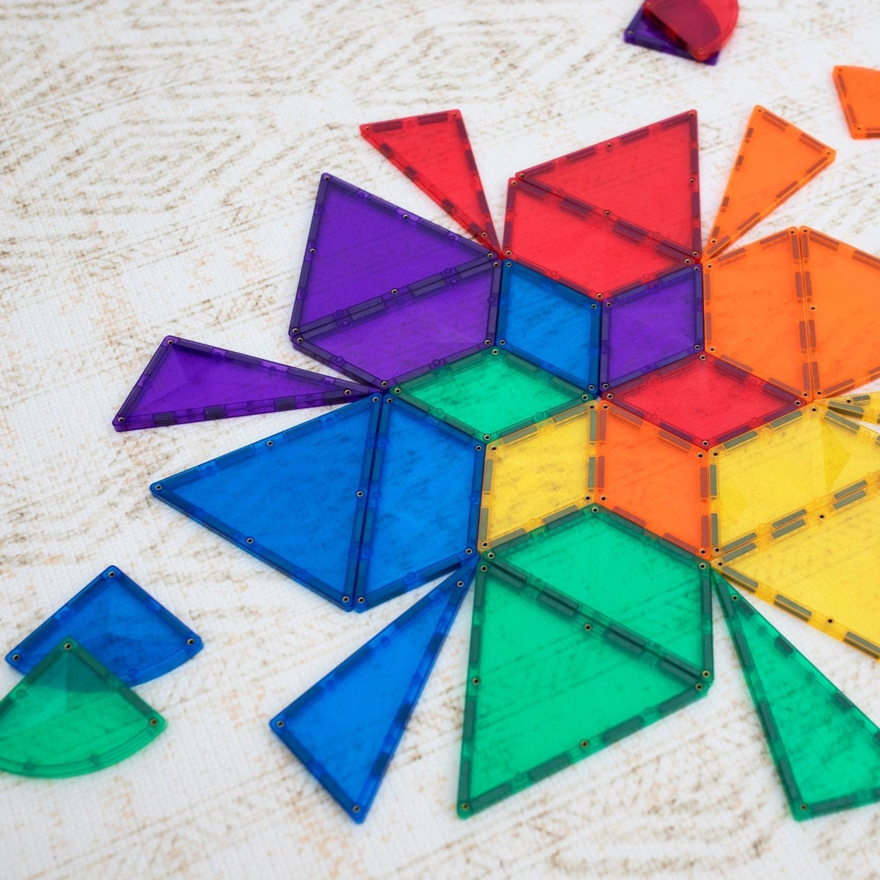 Connetix 36 Piece Shape Expansion Pack - Rainbow - Little Reef and Friends