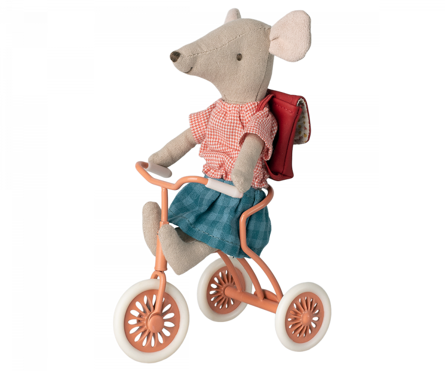 Maileg Abri à Tricycle | Mouse - Coral - Little Reef and Friends