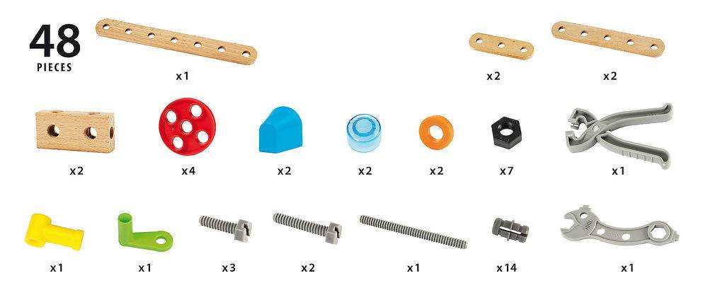 BRIO Builder - Starter Set in Toolbox | 49 pcs - Little Reef and Friends