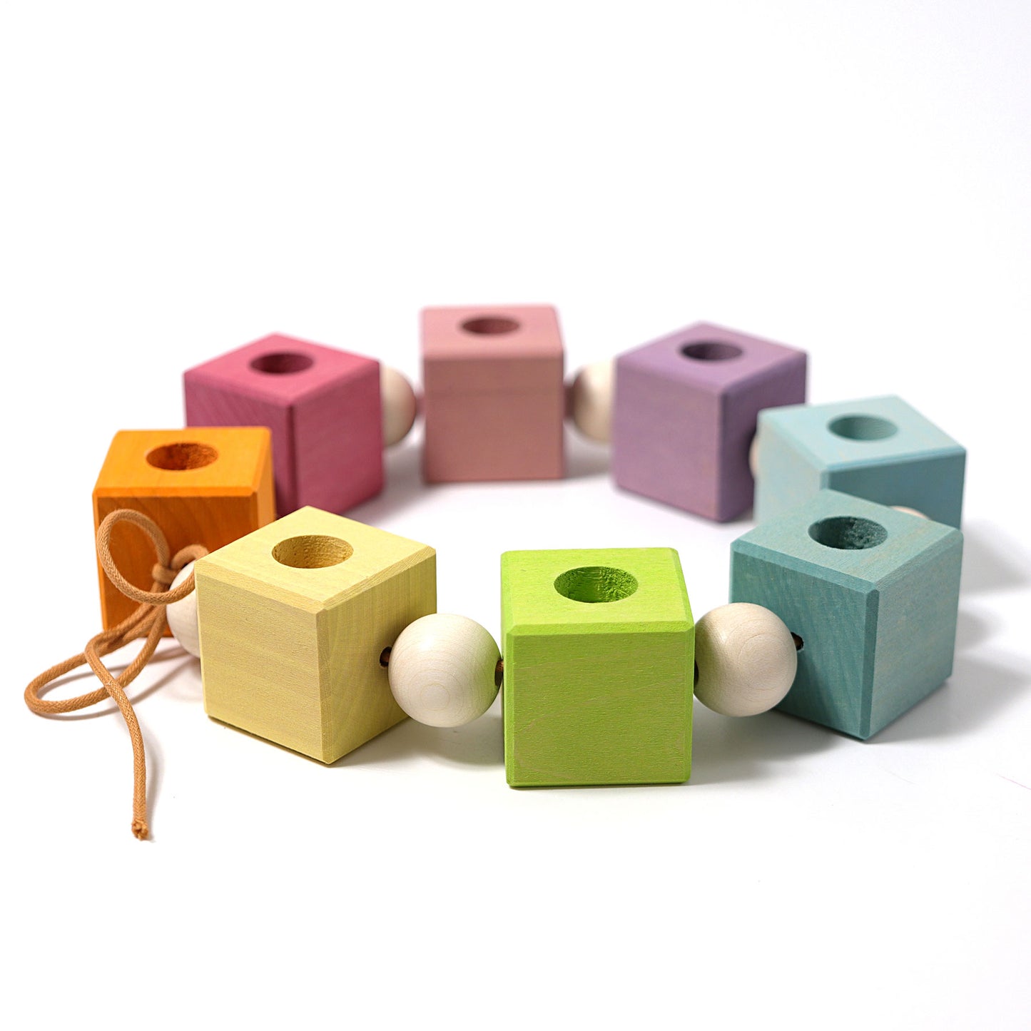 Grimm's Celebration Cubes - 8 Holes | Coloured - Little Reef and Friends