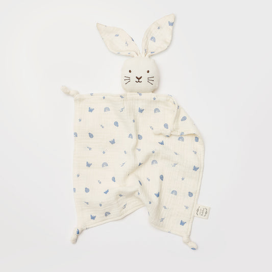 Over The Dandelions Organic Muslin Bunny Lovey - Enchanted Garden - Little Reef and Friends