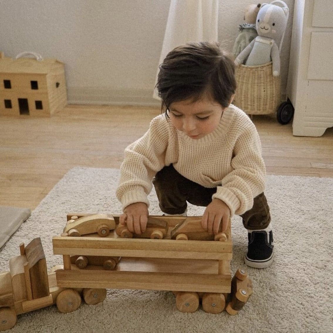 Q Toys Car Transporter Truck - Little Reef and Friends