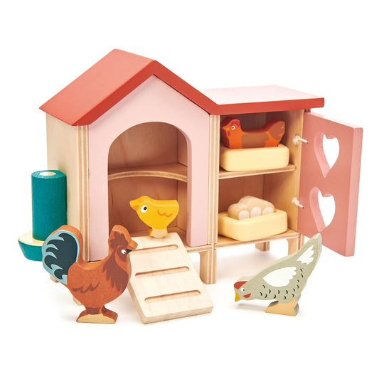 Tender Leaf Toys Miniature Chicken Coop Set - Little Reef and Friends