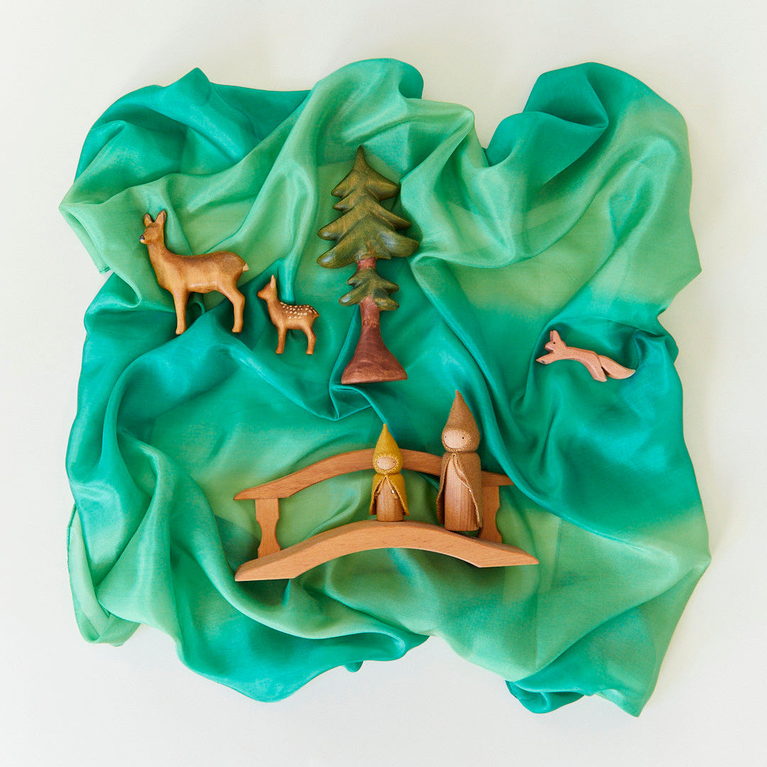 Sarah's Silks Classic Playsilks | Earth - Forest