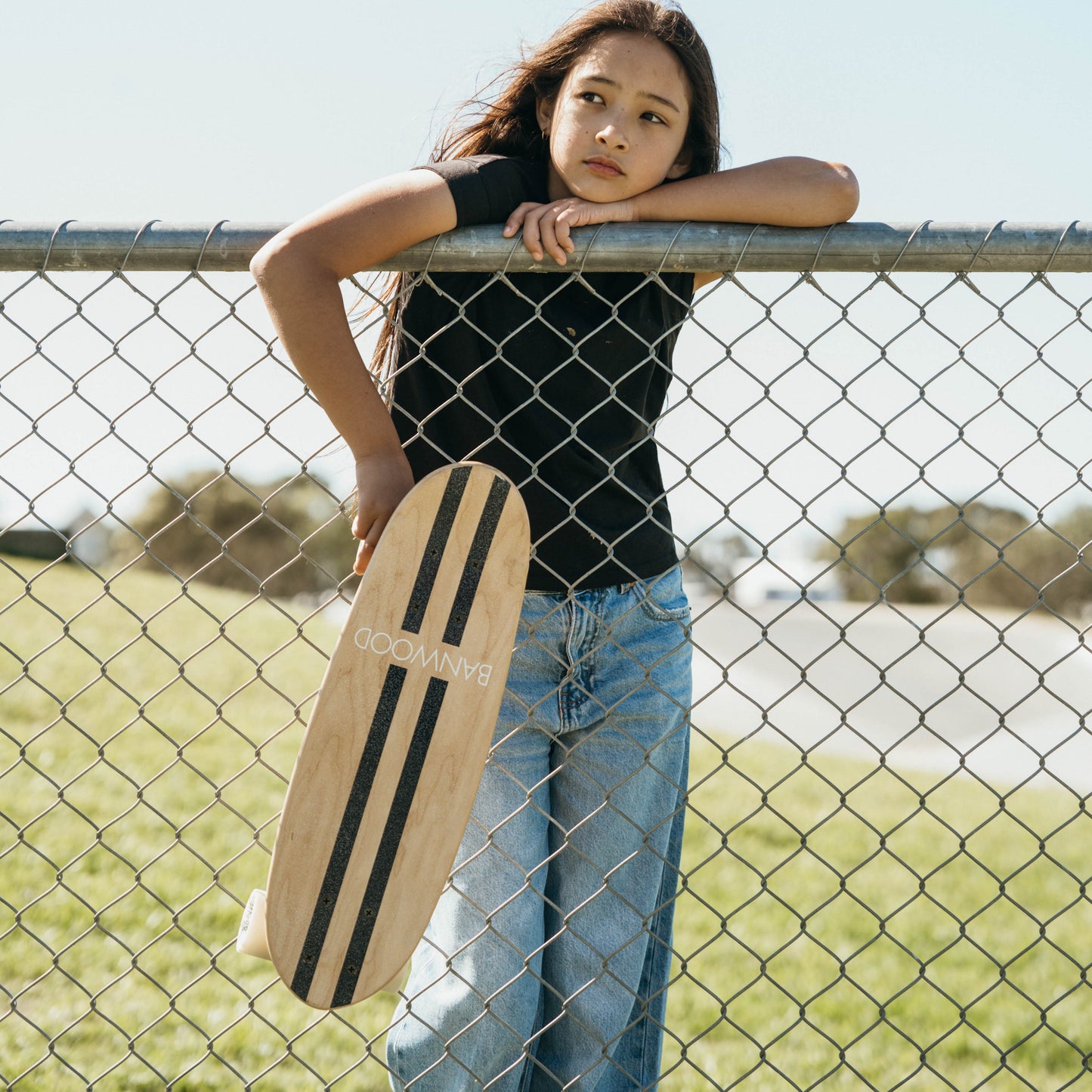 Banwood Skateboard - Navy Stripes - Little Reef and Friends