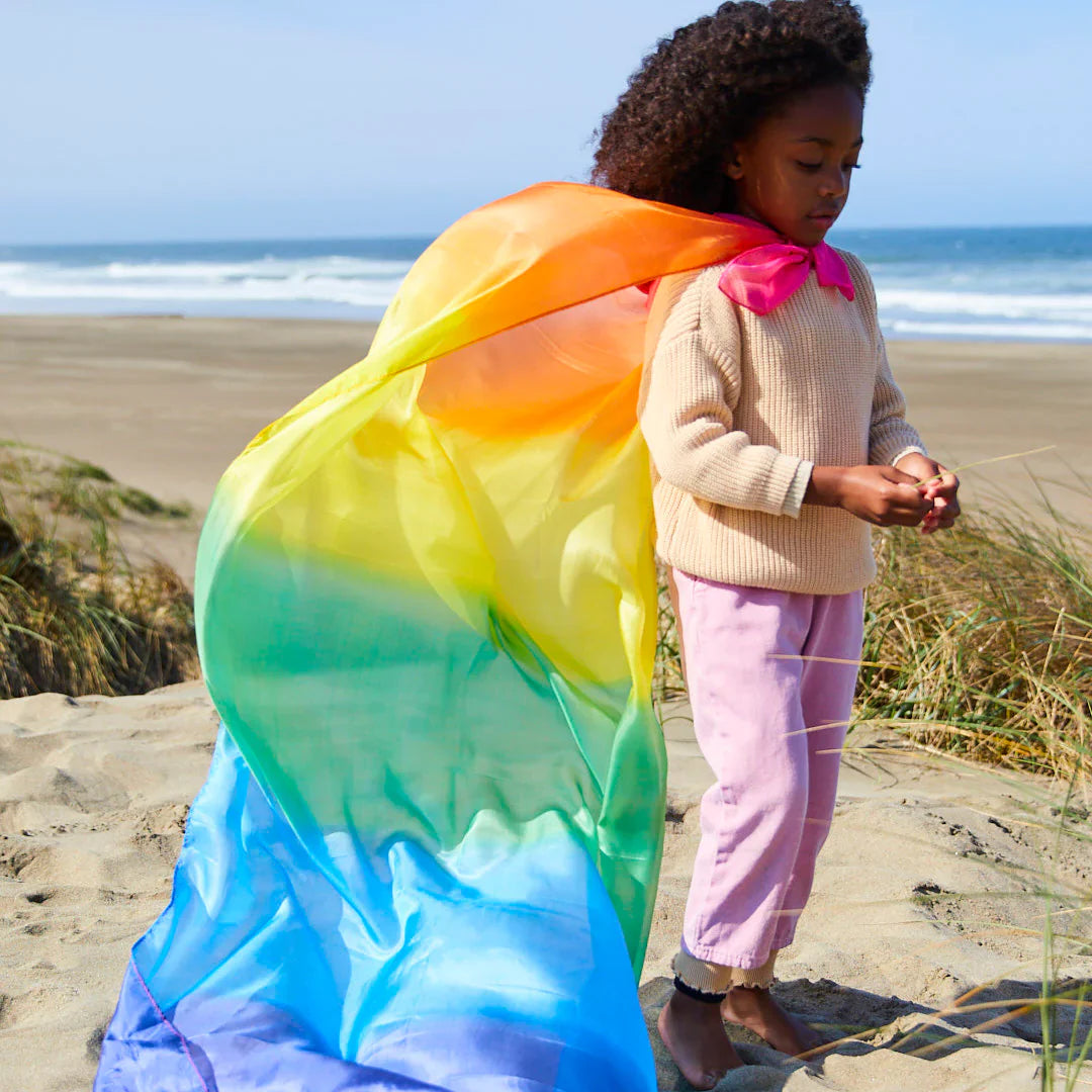 Sarah's Silks Giant Playsilks | Enchanted - Rainbow - Little Reef and Friends