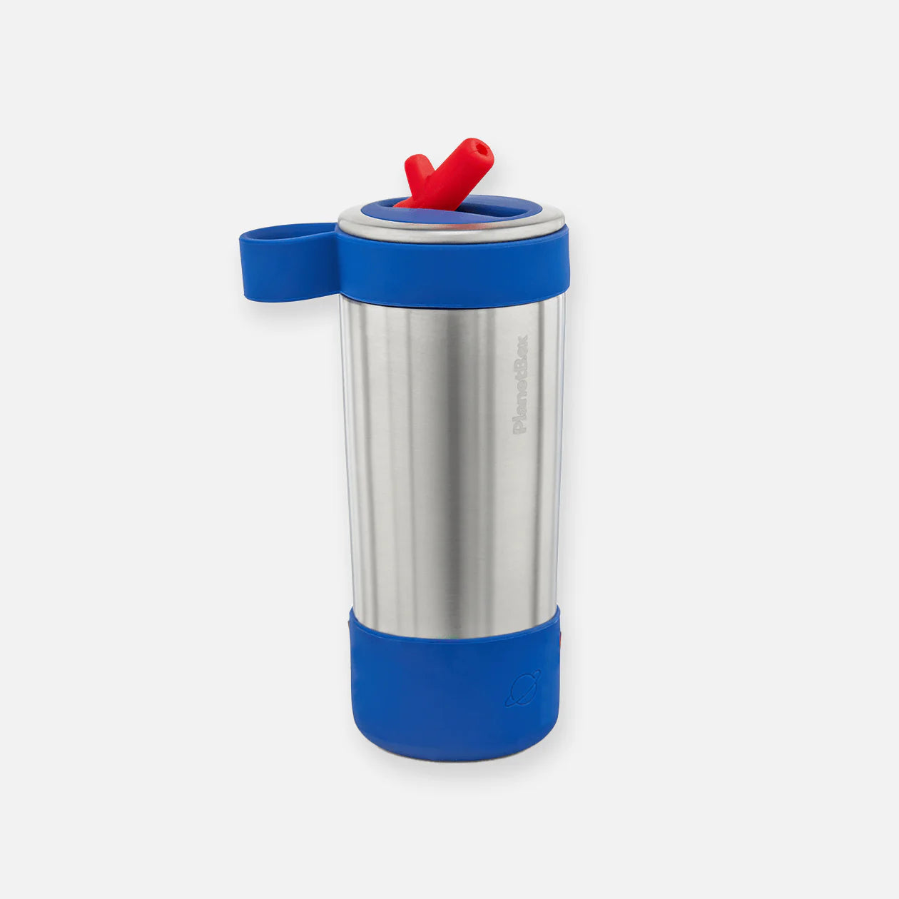 PlanetBox Glacier Sippy Straw Water Bottle 295ml - Arctic - Little Reef and Friends