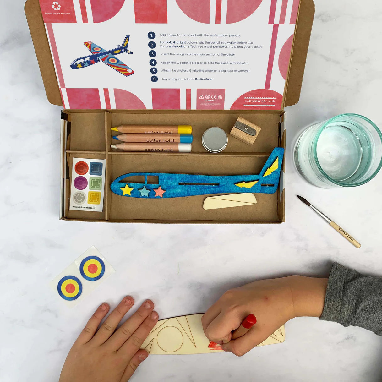 Cotton Twist Craft Kit Activity Box - Glider - Little Reef and Friends
