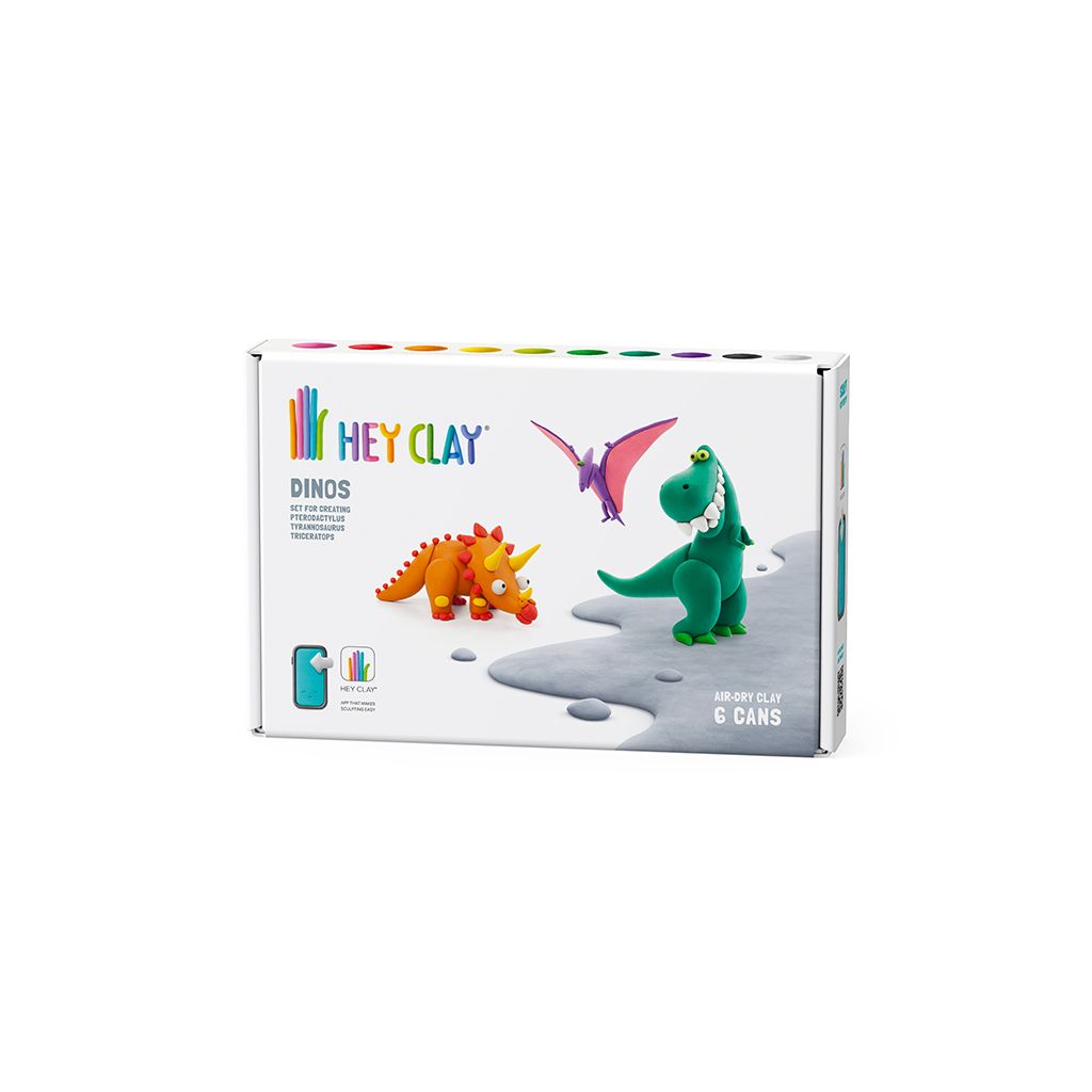 Hey Clay - 6 Cans | Dinos - Little Reef and Friends