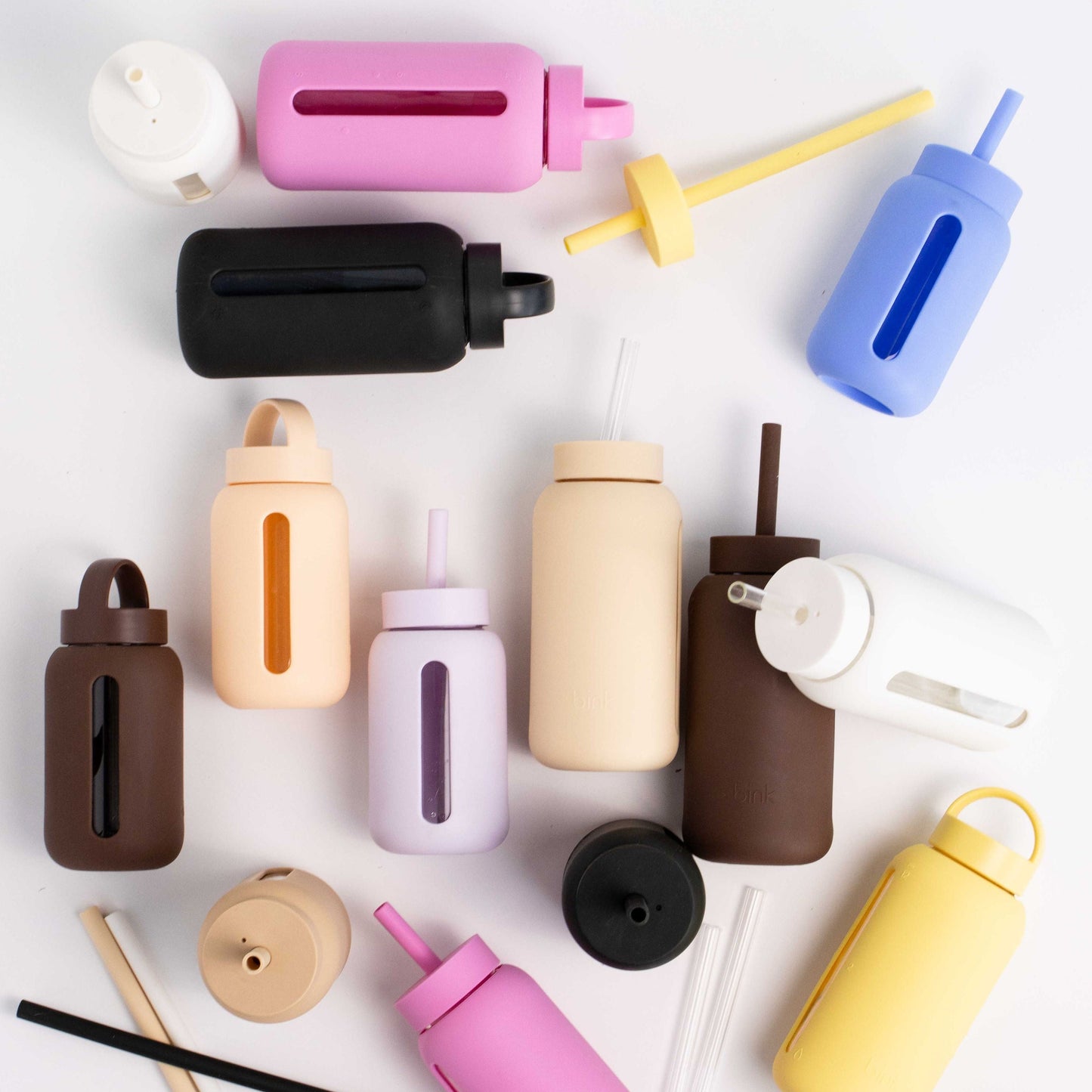 Bink Mini Straw & Cap - Black - Little Reef and Friends