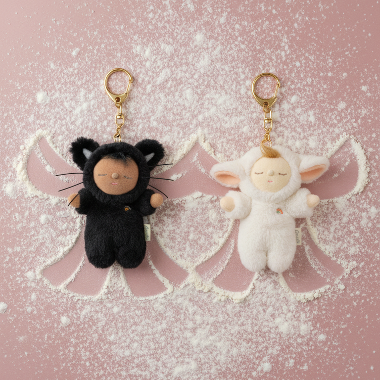 Olli Ella Cozy Bag Charm - Cat Nox PREORDER