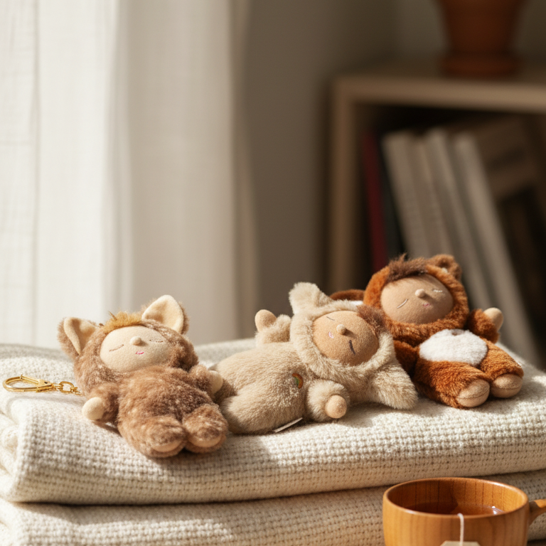 Olli Ella Cozy Bag Charm - Lamby Pookie PREORDER