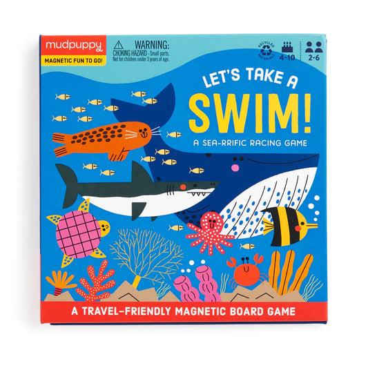 Mudpuppy Let's Take A Swim Magnetic Board Game - Little Reef and Friends