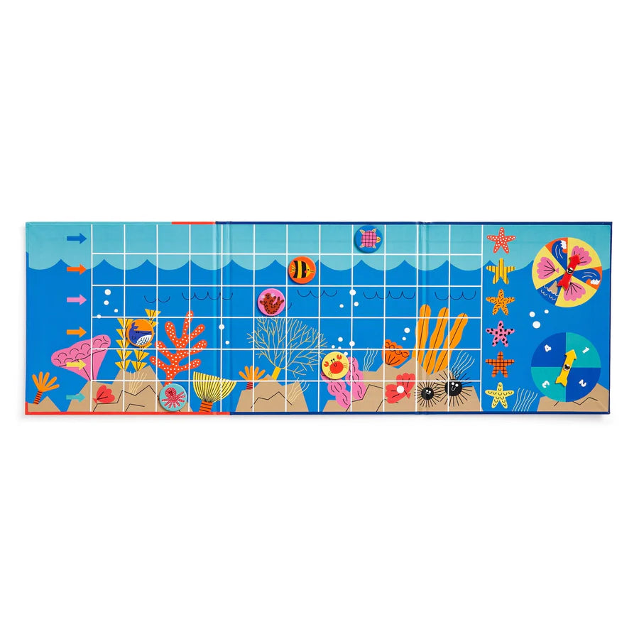Mudpuppy Let's Take A Swim Magnetic Board Game - Little Reef and Friends