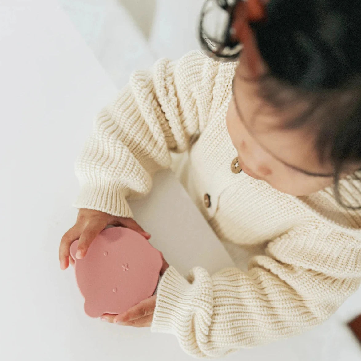 Over The Dandelions Mini Snack Box - Bear | Rose Pink - Little Reef and Friends