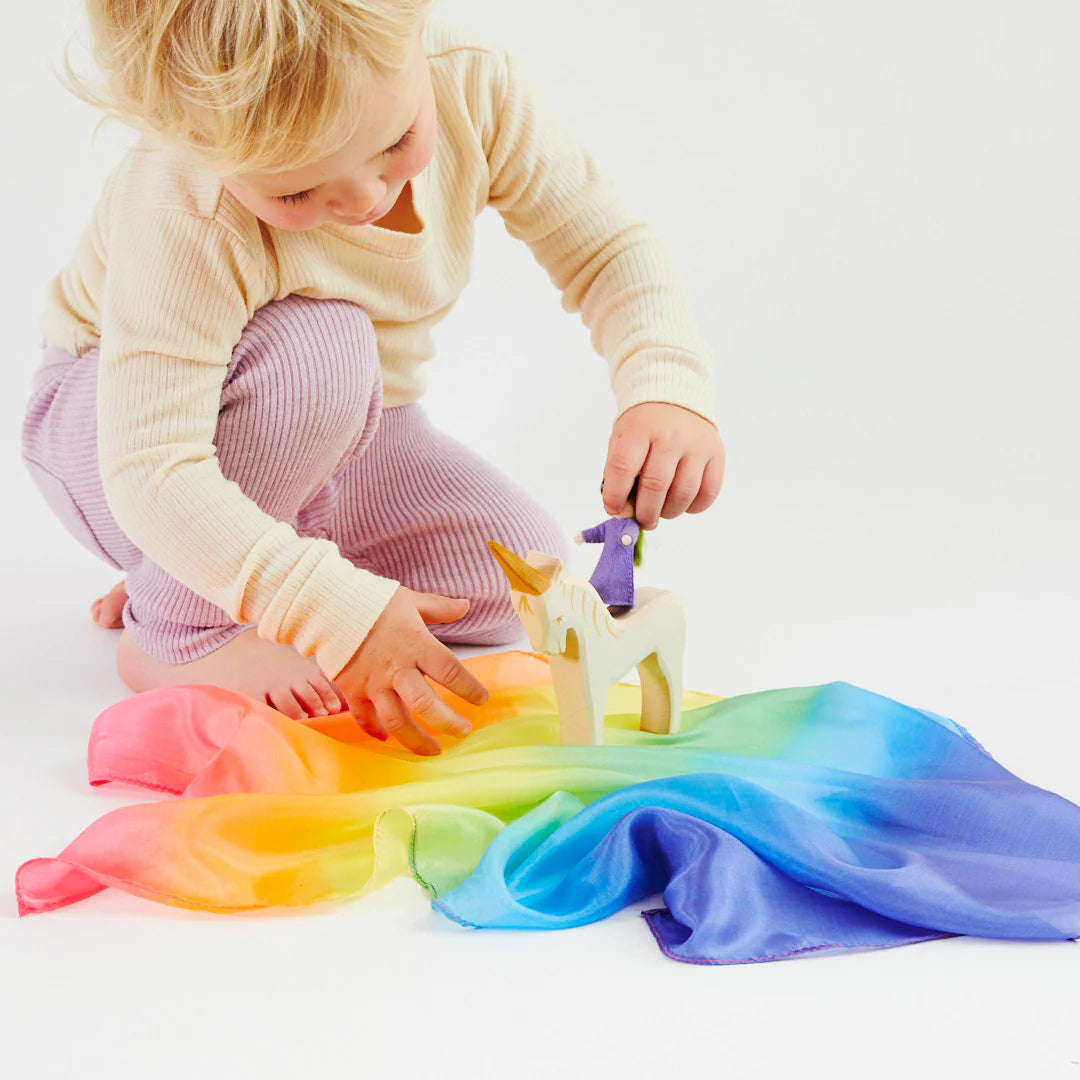 Sarah's Silks Mini Playsilks | Enchanted - Rainbow