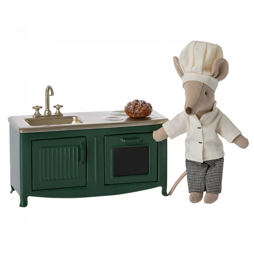 Maileg Kitchen | Mouse - Dark Green - Little Reef and Friends