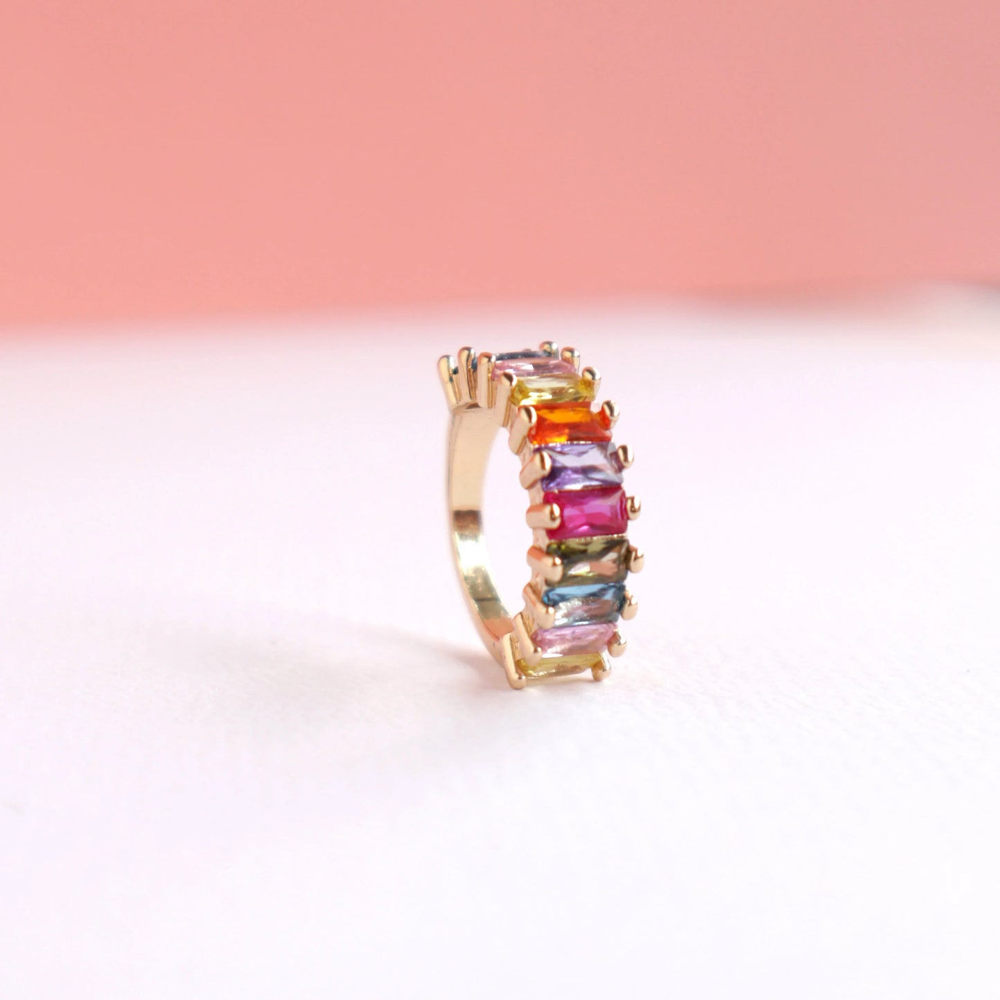 Lauren Hinkley Ring In Velvet Crown Box - Endless Rainbow - Little Reef and Friends