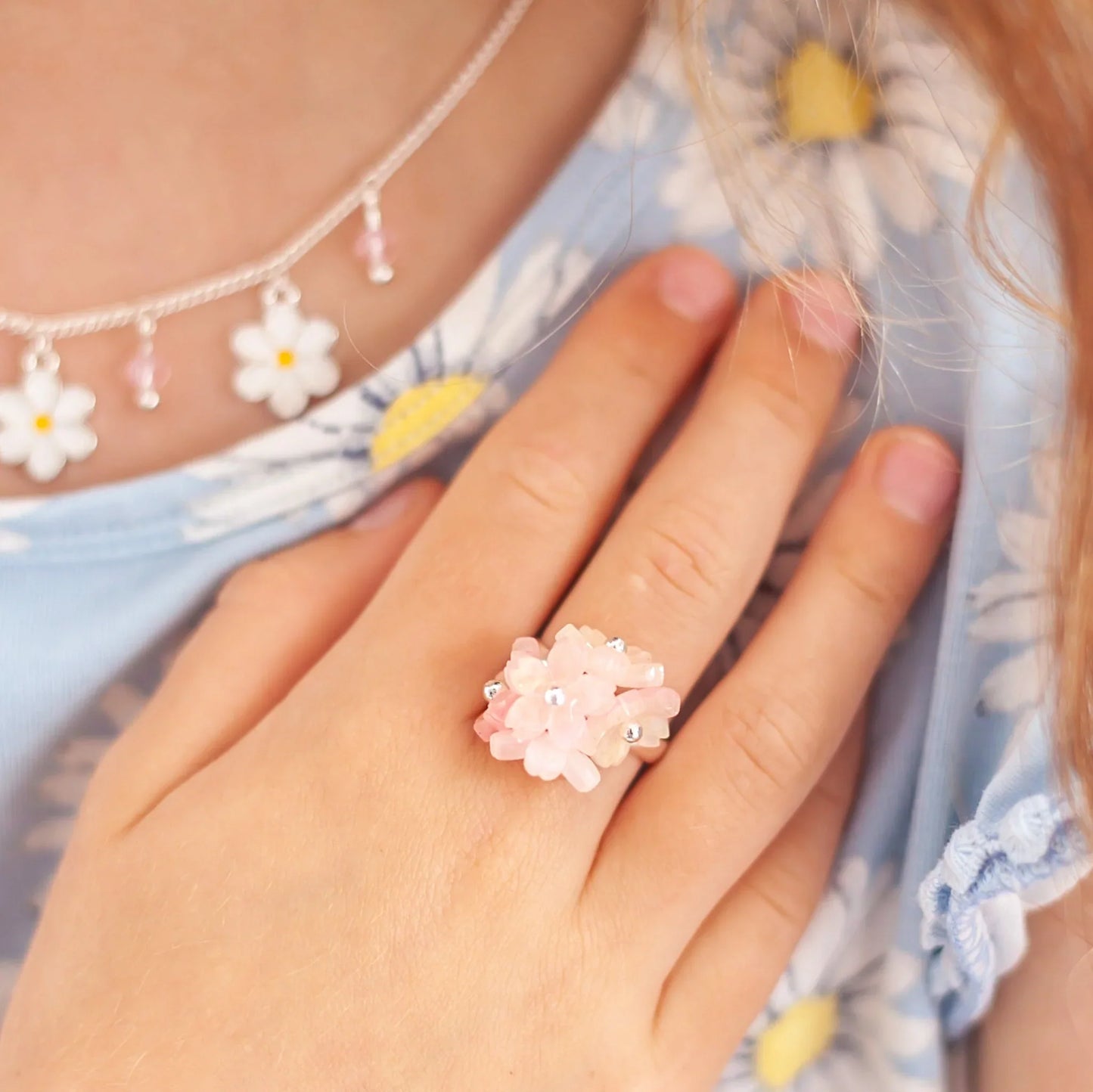 Lauren Hinkley Ring In Velvet Shell Box - Pretty Posy - Little Reef and Friends