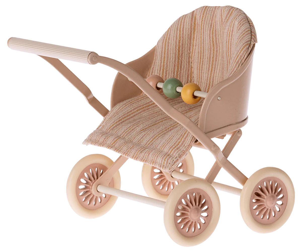 Maileg Stroller | Mouse - Baby Rose - Little Reef and Friends