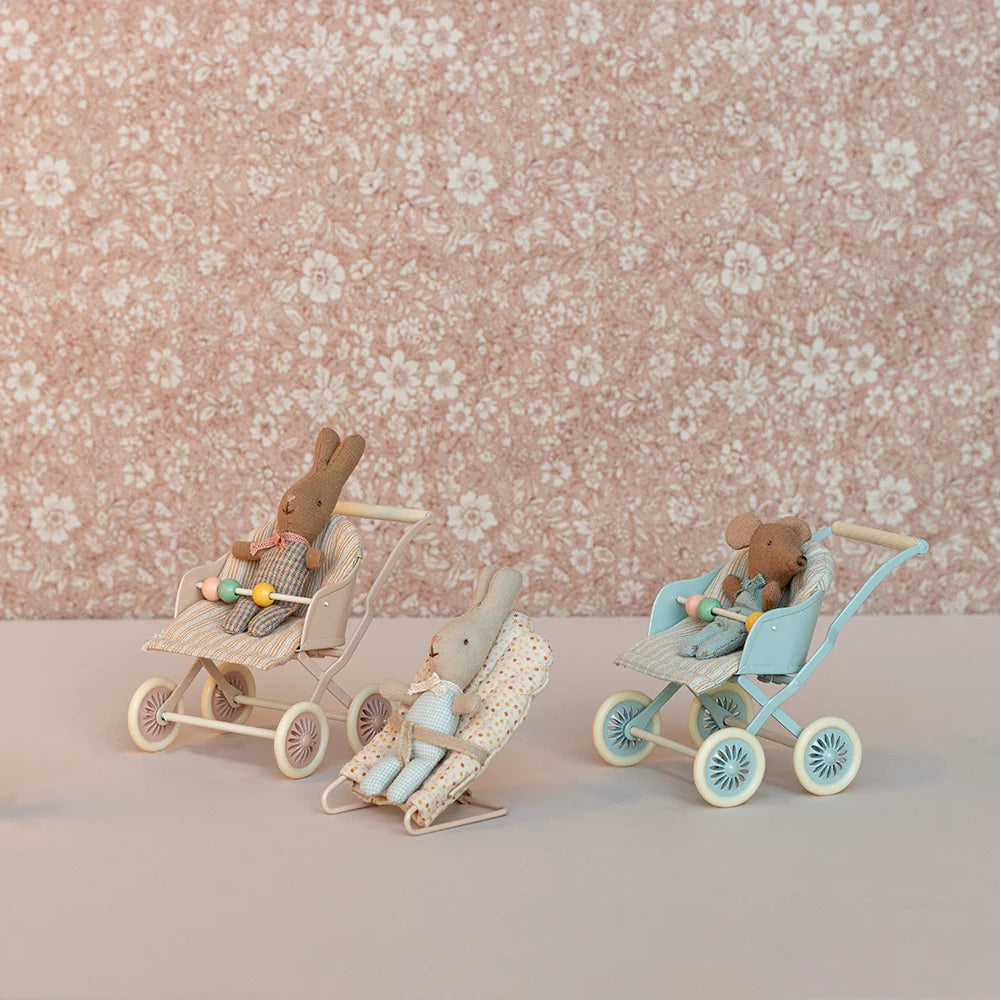 Maileg Stroller | Mouse - Baby Rose - Little Reef and Friends