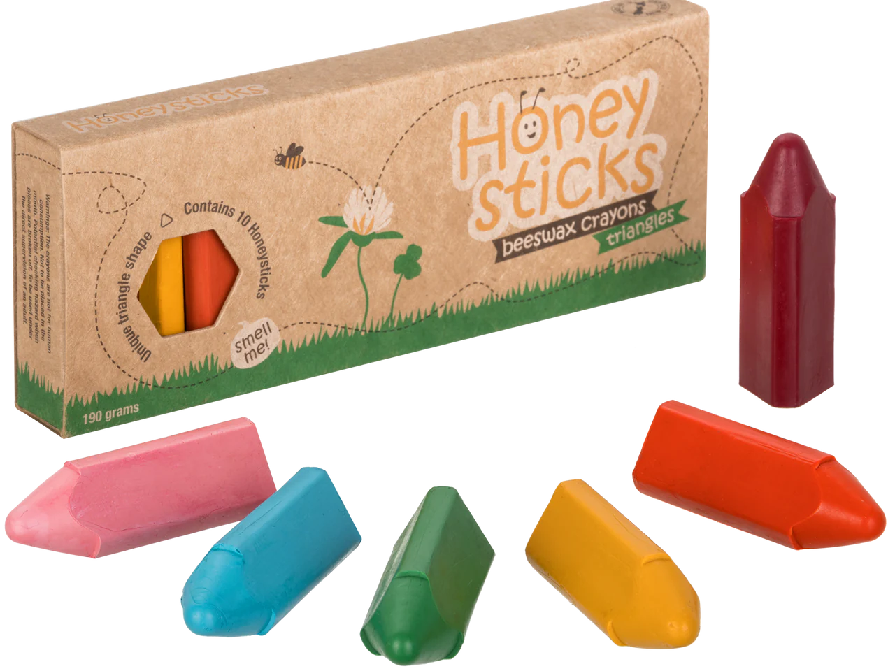 Honeysticks Beeswax Crayons Triangles (1-3 yr) - Little Reef and Friends