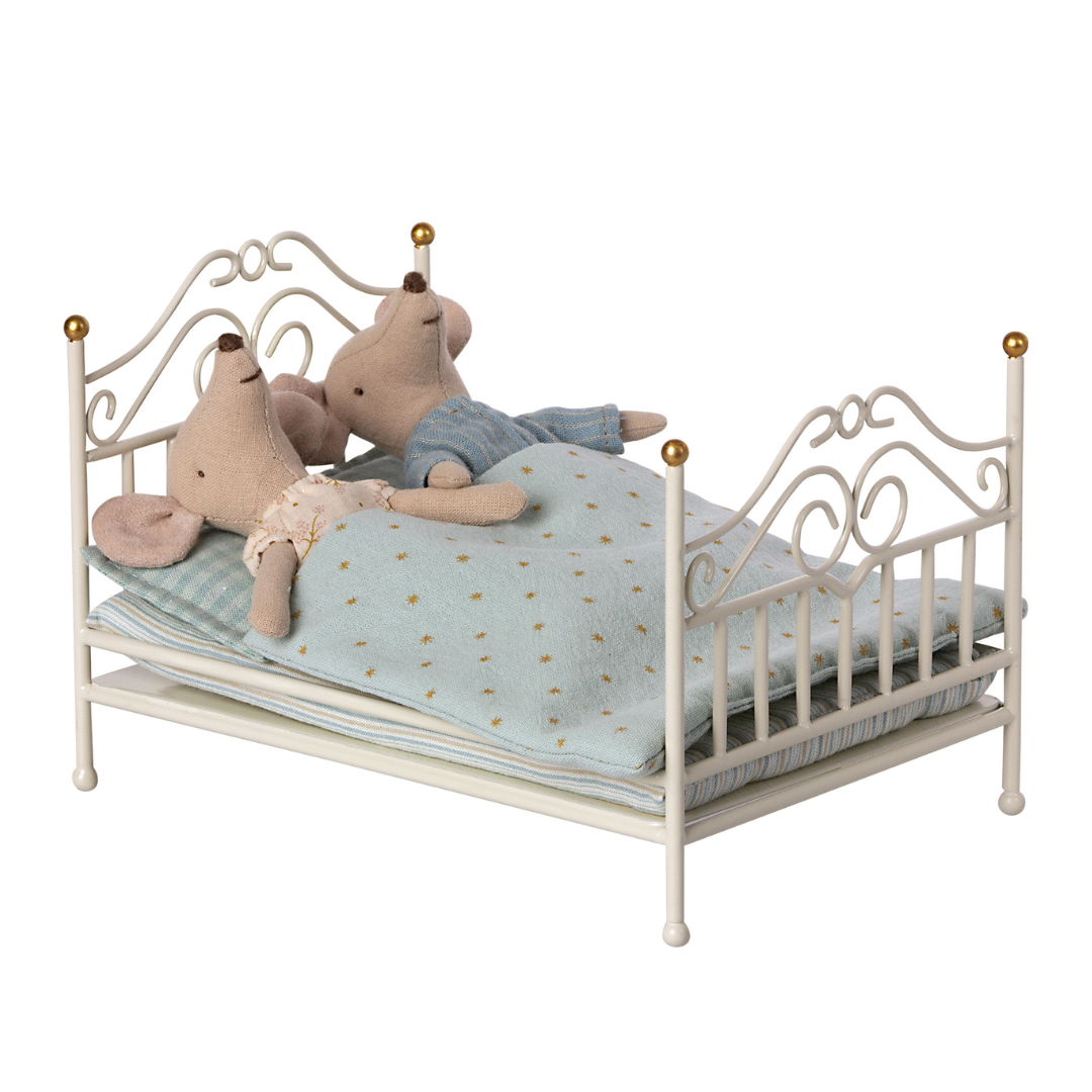 Maileg Vintage Bed | Micro - Blue - Little Reef and Friends