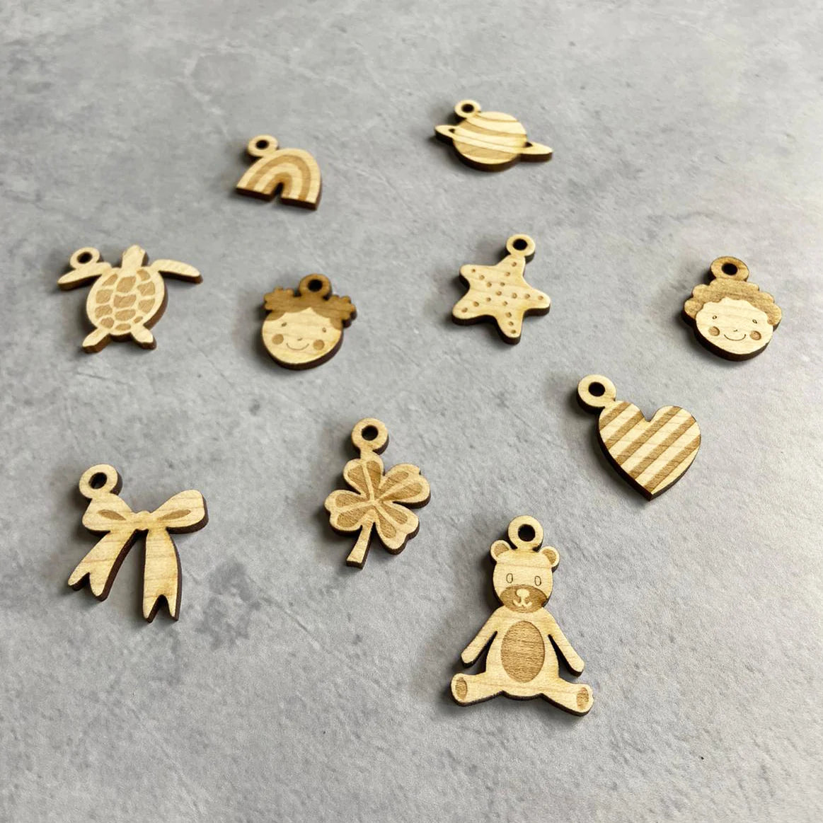 Cotton Twist Wooden Charm Accessories Making Kit - Little Reef and Friends