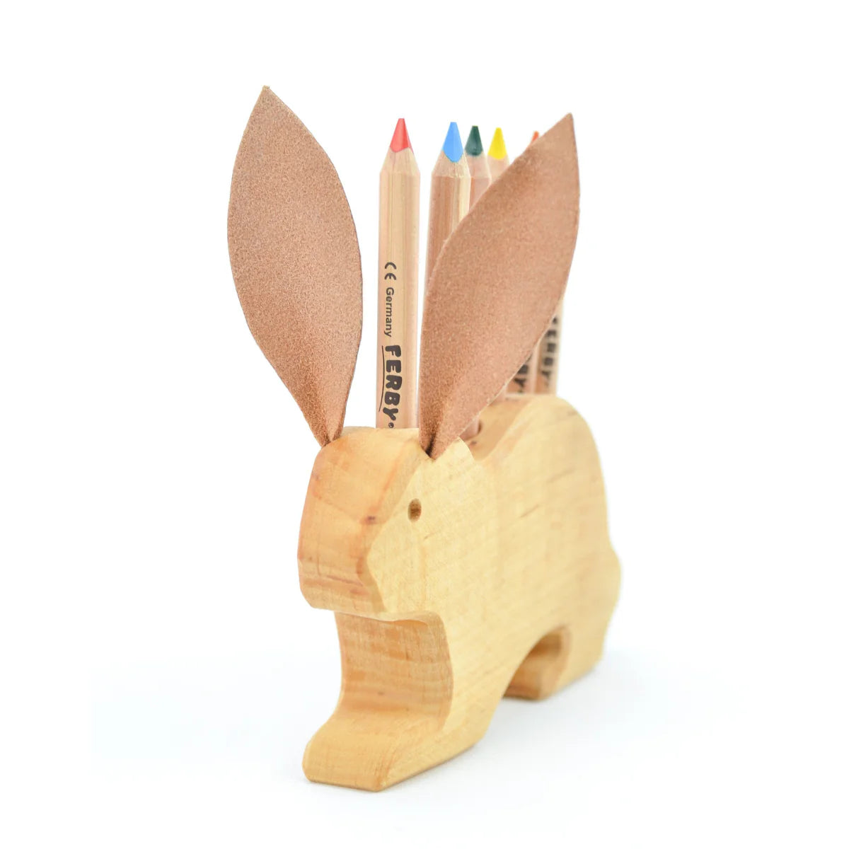 Drei Blätter Wooden Pencil Holder | Bunny - 6 holes