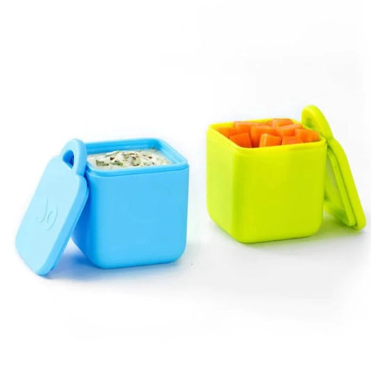 OmieBox Silicone Dip 2 Pk - Blue & Lime - Little Reef and Friends