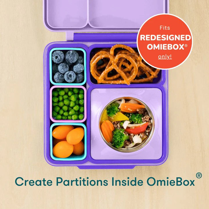 OmieBox Silicone Dip 2 Pk - Pink & Teal - Little Reef and Friends