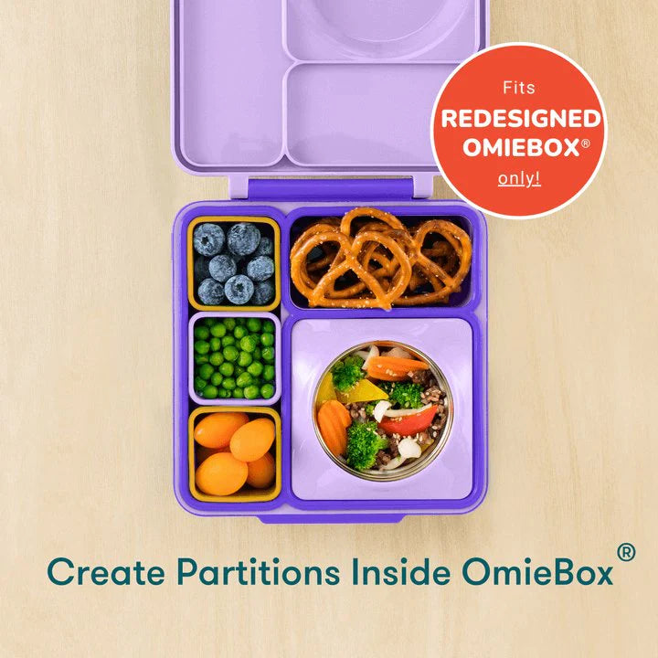 OmieBox Silicone Dip 2 Pk - Purple & Orange - Little Reef and Friends
