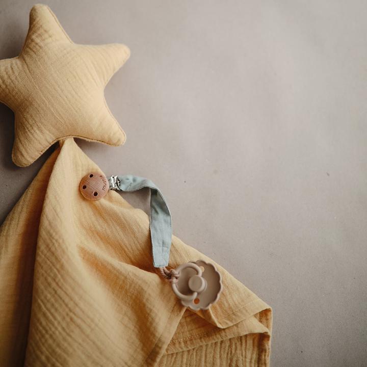 Organic Lovey Blanket - Star Fall Yellow - Little Reef and Friends