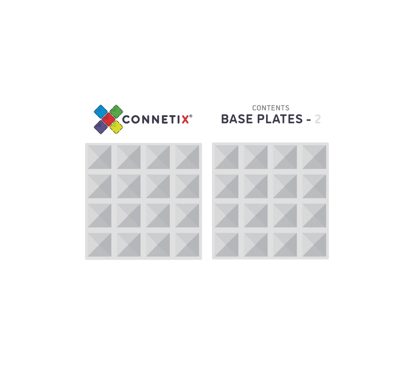 2 Piece Base Plate Pack - Clear - Little Reef and Friends