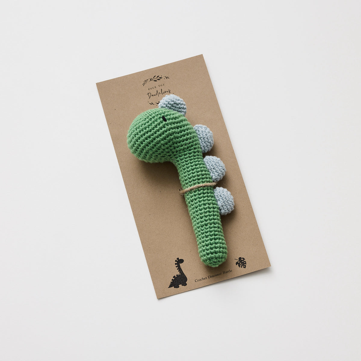 Crochet Dinosaur Rattle - Little Reef and Friends