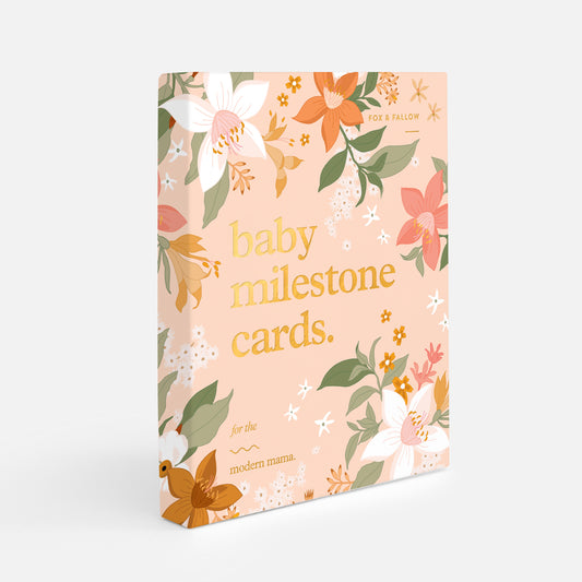 Baby Milestone Cards - Floral - Little Reef and Friends