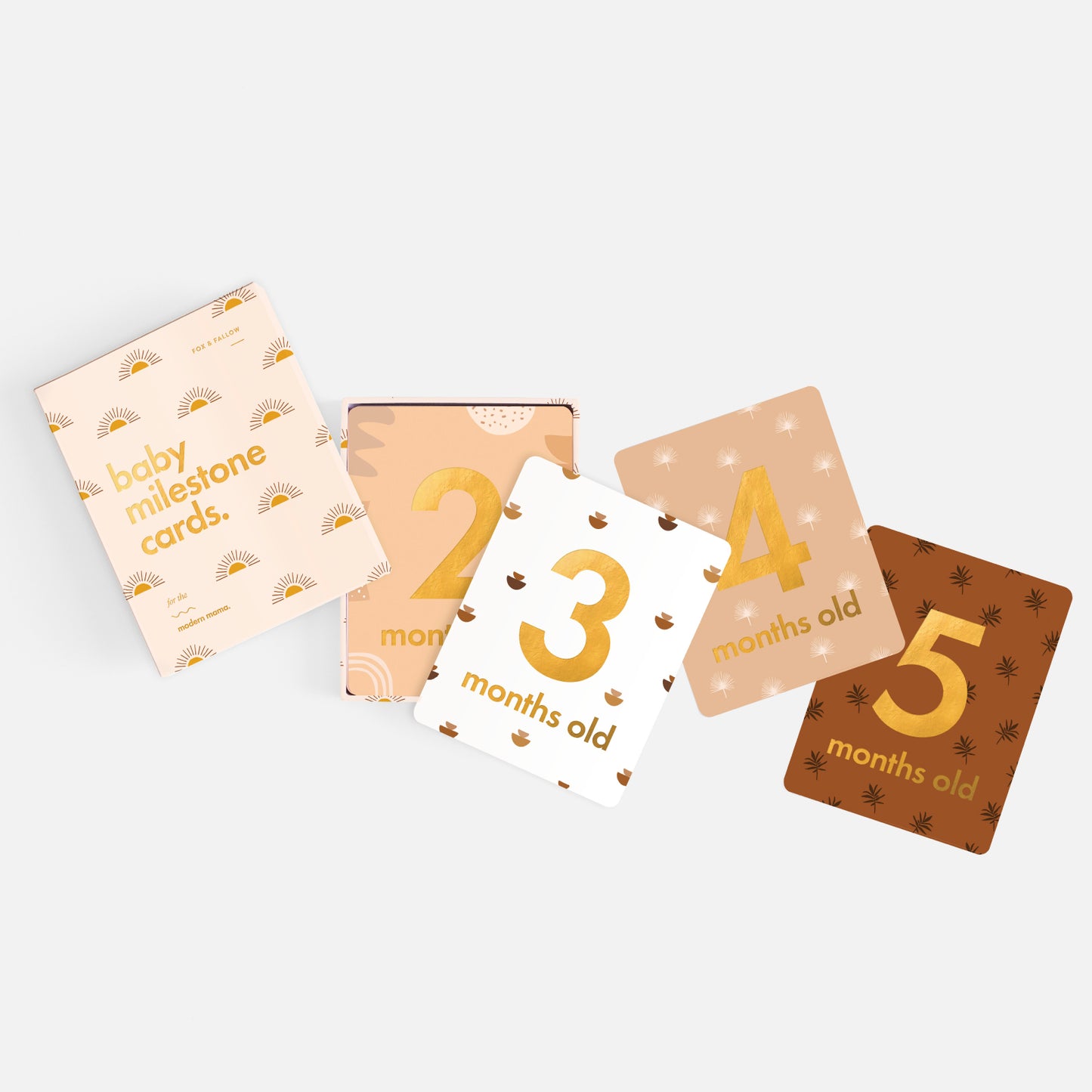 Baby Milestone Cards - Boho - Little Reef and Friends