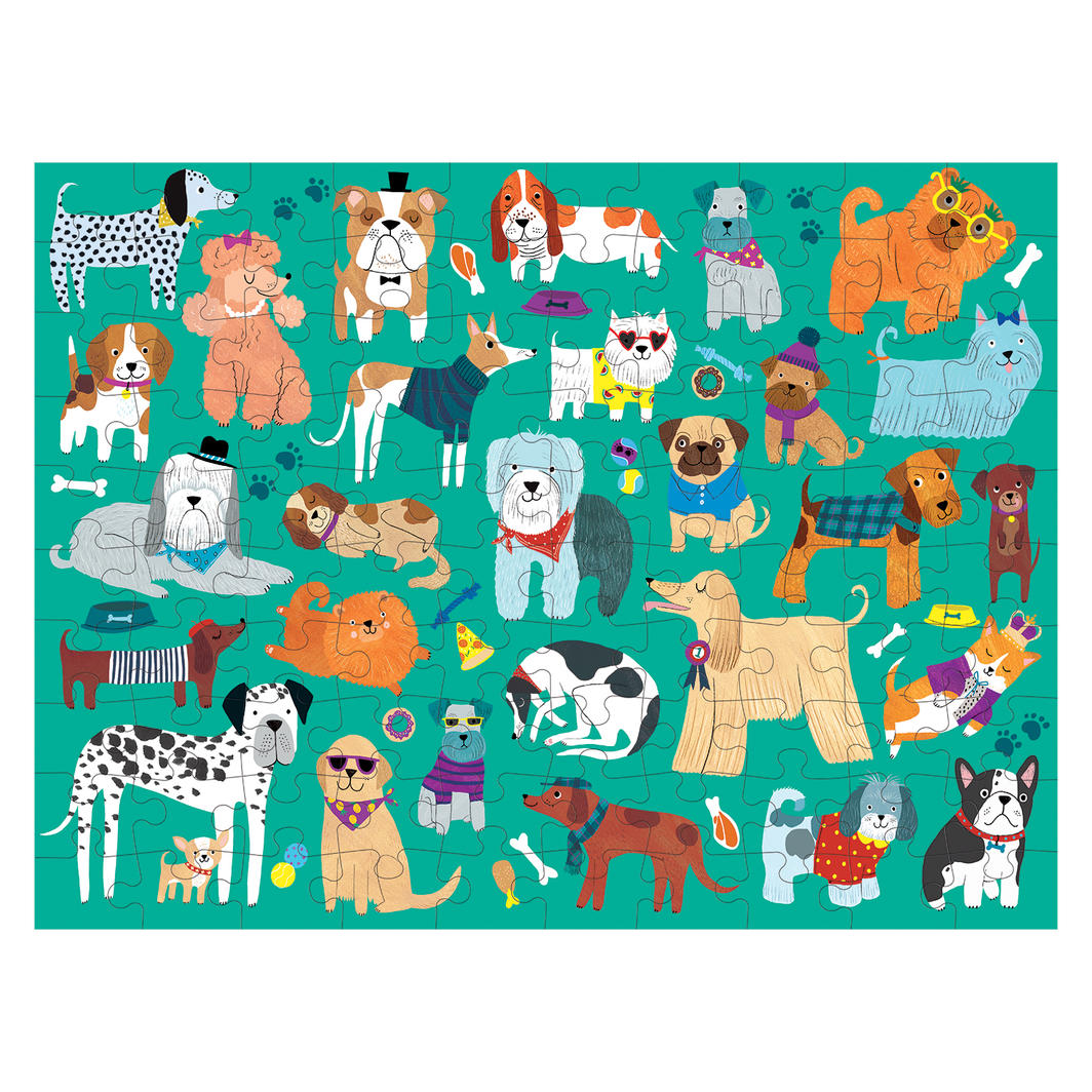 Cats and Dogs Double-Sided Puzzle 100pc - Little Reef and Friends