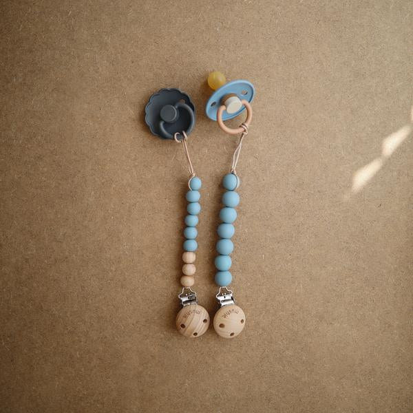 Colour Block Rubber Pacifier - Breeze - Little Reef and Friends