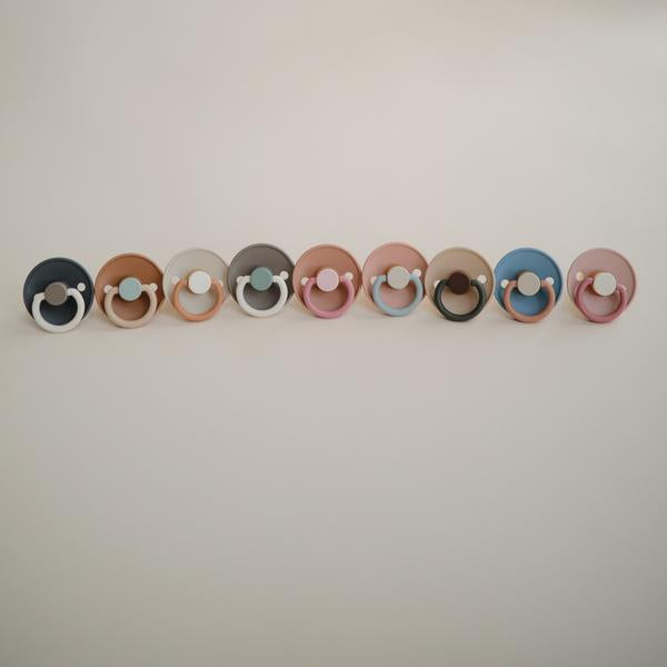 Colour Block Rubber Pacifier - Breeze - Little Reef and Friends