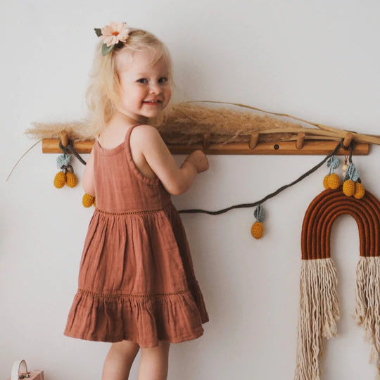 Daisy Headband / Hairclip - Neutral Pink - Little Reef and Friends