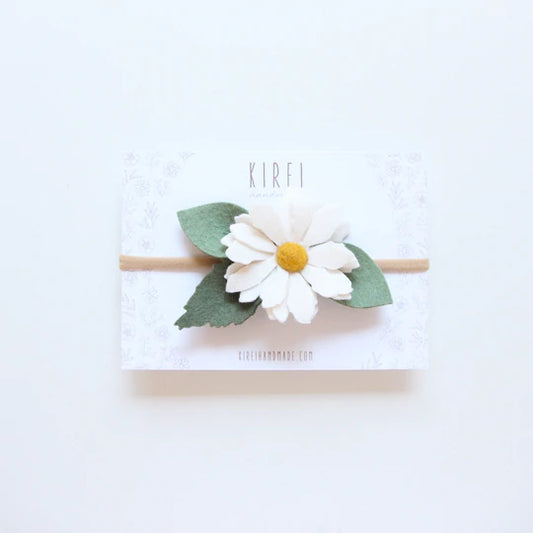Daisy Headband / Hairclip - White - Little Reef and Friends