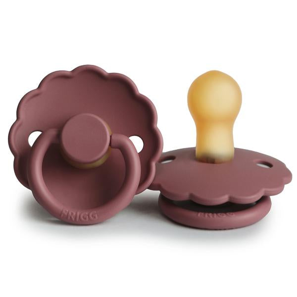 Daisy Rubber Pacifier - Woodchuck - Little Reef and Friends