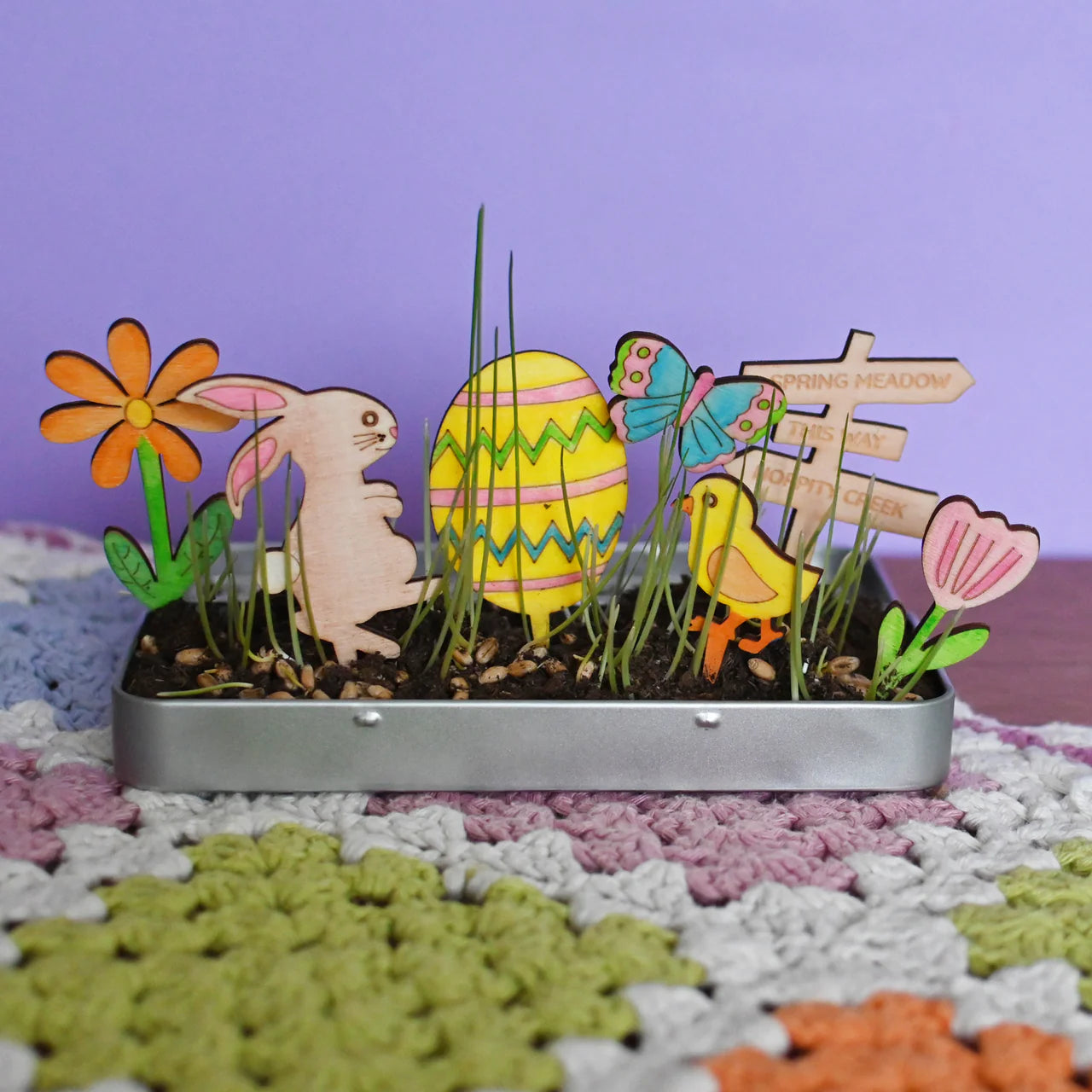 Wooden Craft Kit - Make Your Own Easter Garden - Little Reef and Friends