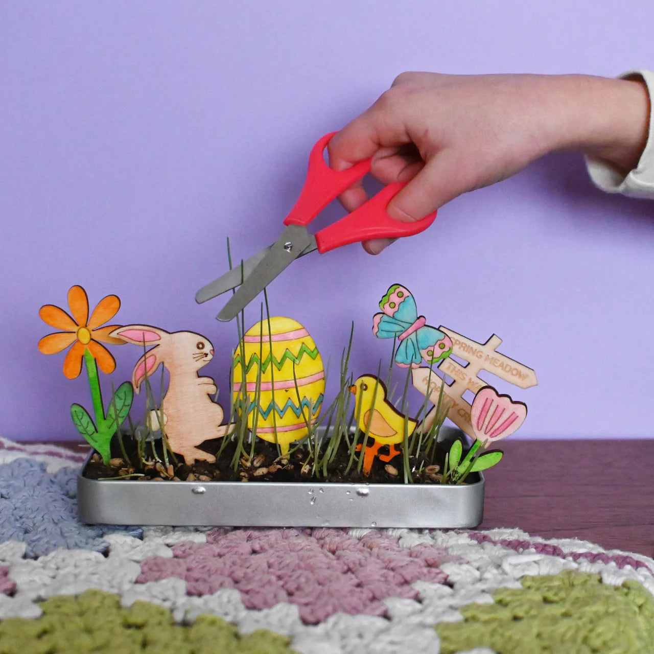 Wooden Craft Kit - Make Your Own Easter Garden - Little Reef and Friends
