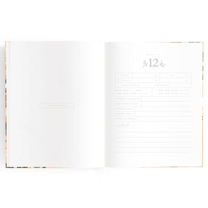Baby, Birth To 6 Years Journal - Floral - Little Reef and Friends