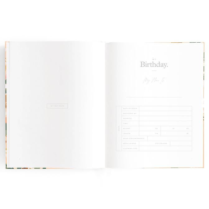Baby, Birth To 6 Years Journal - Floral - Little Reef and Friends