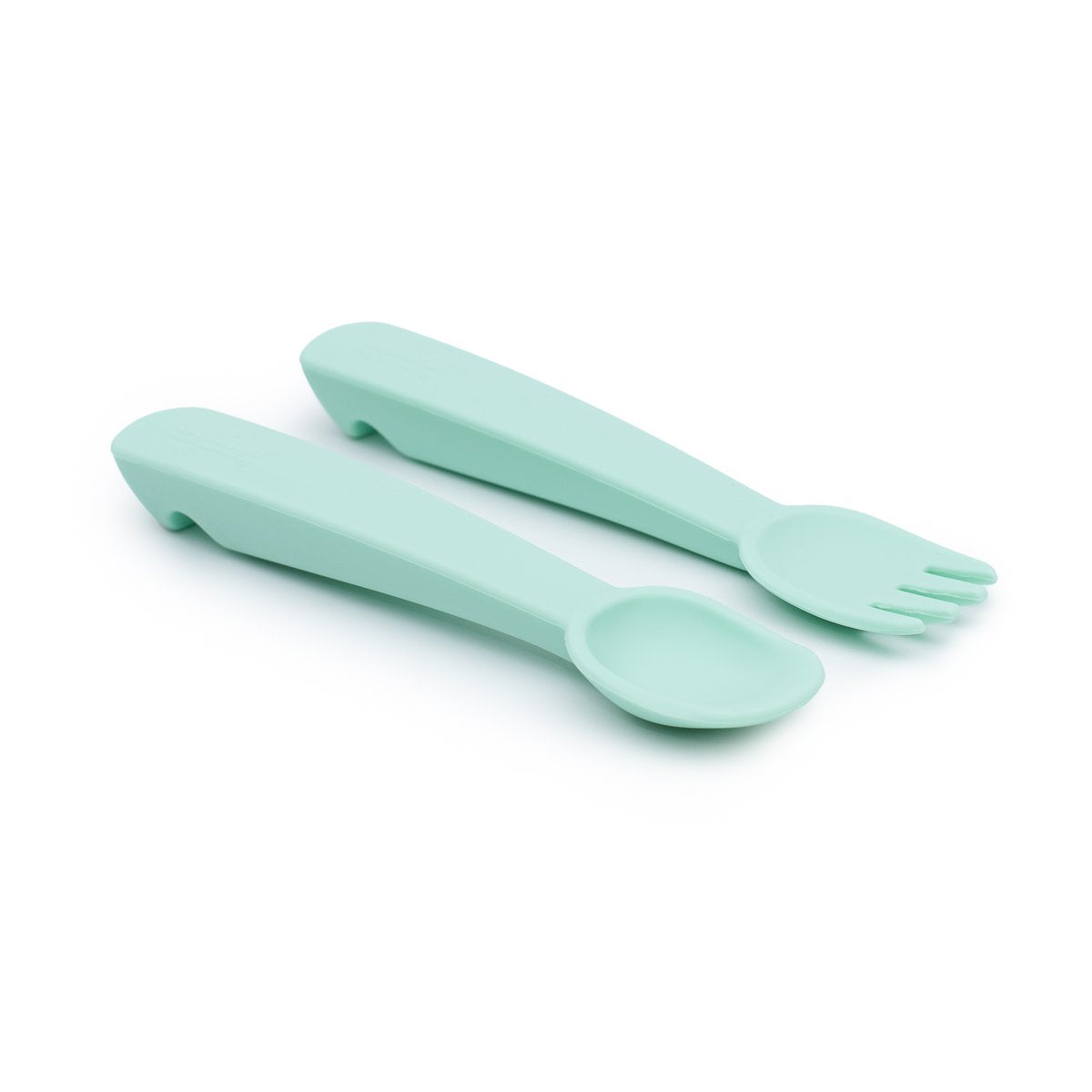 Feedie Fork & Spoon Set with Case - Mint - Little Reef and Friends