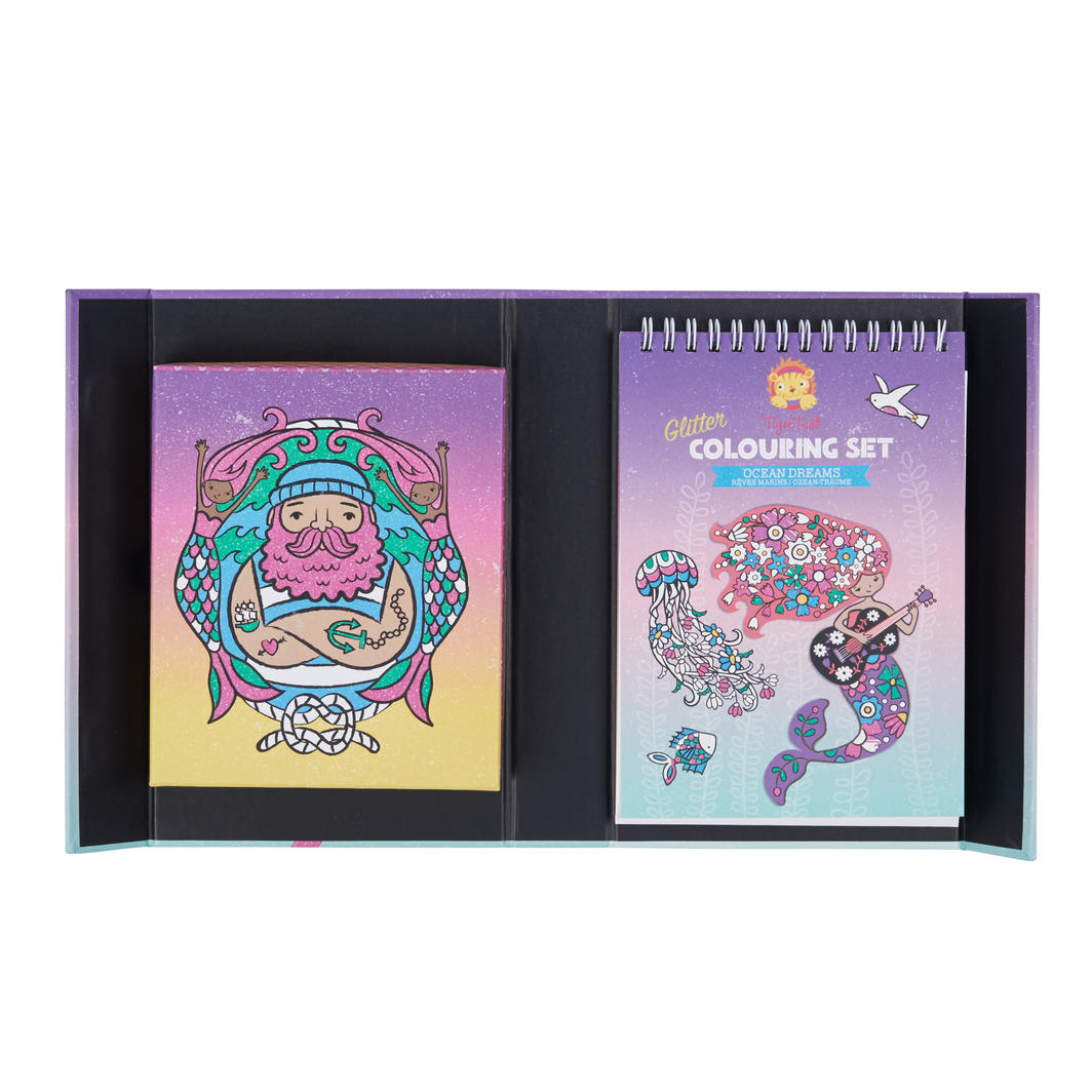 Glitter Colouring Set - Ocean Dreams - Little Reef and Friends