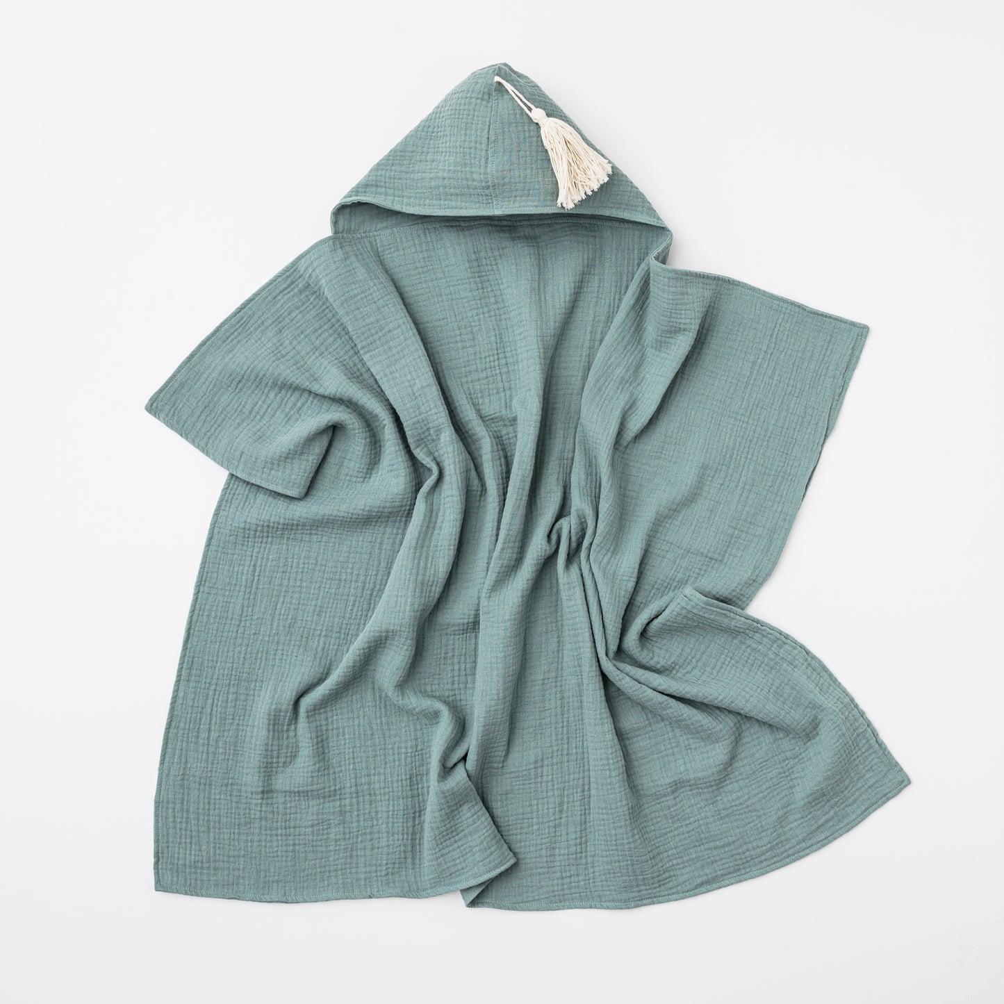 Organic Hooded Baby & Toddler Towel - Sage - Little Reef and Friends
